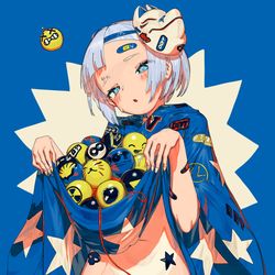 This is a pixiv picture whose title is 水ヨーヨー(skeb).
