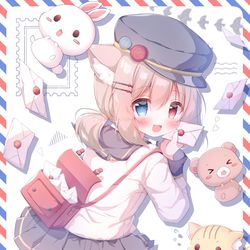 This is a pixiv picture whose title is 「あなたの想い、届けます💌🐦」.