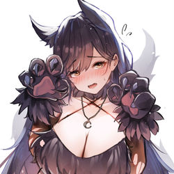 This is a pixiv picture whose title is お姉さん狼.
