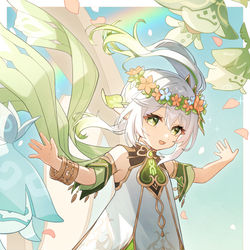 This is a pixiv picture whose title is ナヒーダ生誕祭.