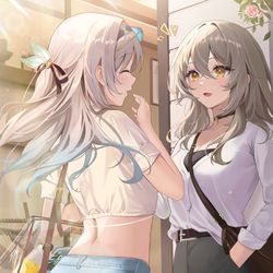 This is a pixiv picture whose title is Firefly and Stelle!.