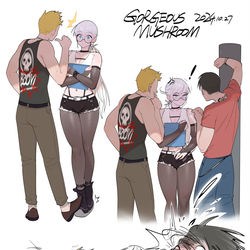This is a pixiv picture whose title is ”不要太过分了！“.