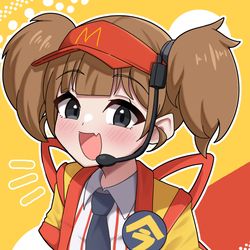 This is a pixiv picture whose title is いまだけダブチ食べ美.