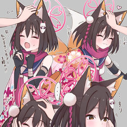 This is a pixiv picture whose title is 撫でイズナ.