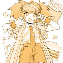 This is a pixiv picture whose title is 今だけダブチ食べ美ちゃん.