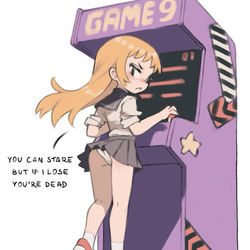 This is a pixiv picture whose title is Arcade girl.
