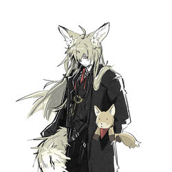 This is a pixiv picture whose title is 🦊🦊.