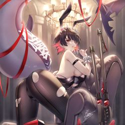This is a pixiv picture whose title is Shark&Bunny.