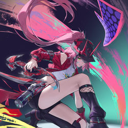 This is a pixiv picture whose title is 乱破.
