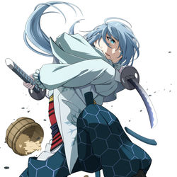 This is a pixiv picture whose title is 【逃げ若】吹雪くん.