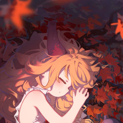 This is a pixiv picture whose title is 秋天的萃香.