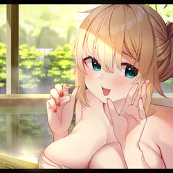 This is a pixiv picture whose title is 温泉ちゃま.