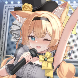 This is a pixiv picture whose title is 伊落マリー(アイドル).