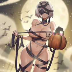 This is a pixiv picture whose title is ミイラ2B.