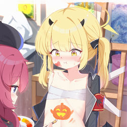 This is a pixiv picture whose title is ゲヘナの美術課.