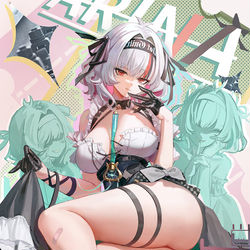 This is a pixiv picture whose title is 雅丽奈.