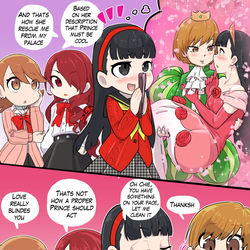 This is a pixiv picture whose title is Yukiko x Chie.