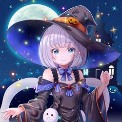 This is a pixiv picture whose title is 魔女っ子妖夢　2024.