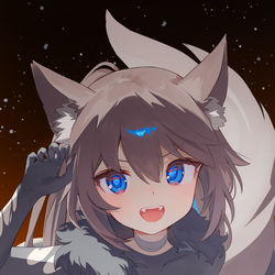 This is a pixiv picture whose title is 🐺.