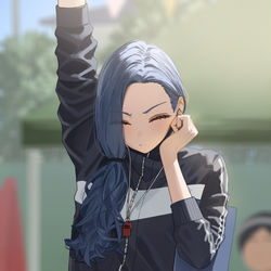 This is a pixiv picture whose title is 位置について…よーい….