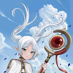 This is a pixiv picture whose title is 97日目, フリーレン.