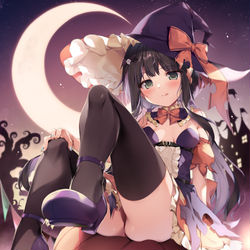 This is a pixiv picture whose title is お菓子をくれないとイタズラしちゃうゾ🎃🍬💫.