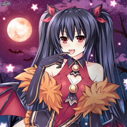 This is a pixiv picture whose title is Halloween Noire.