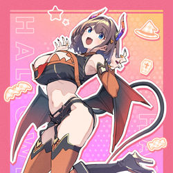 This is a pixiv picture whose title is サキュバスコスの一夜ちゃん.