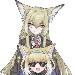 This is a pixiv picture whose title is 母と娘.