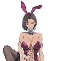 This is a pixiv picture whose title is 【仕事絵】バニー保健医.