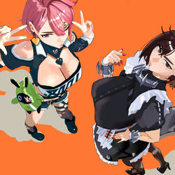 This is a pixiv picture whose title is DANDADAN HALLOWEEN rkgk.