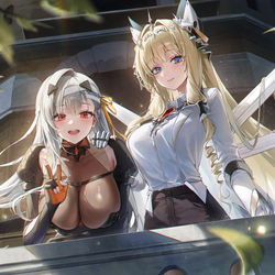 This is a pixiv picture whose title is Modernia+Crown.