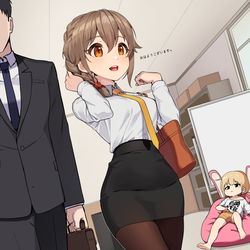 This is a pixiv picture whose title is 怪しい二人.