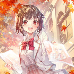 This is a pixiv picture whose title is 才女のお世話9巻.