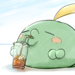 This is a pixiv picture whose title is ポケ落描き①.