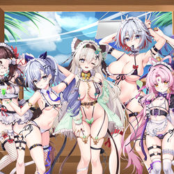 This is a pixiv picture whose title is Starail Beach maid project.