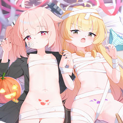 This is a pixiv picture whose title is スイーツ部のミイラ！！.