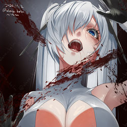 This is a pixiv picture whose title is 壁.