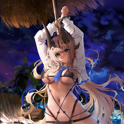 This is a pixiv picture whose title is 苇草约稿.