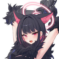 This is a pixiv picture whose title is 🎃🐈‍⬛🐺.