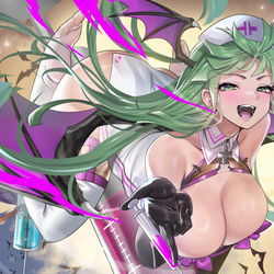 This is a pixiv picture whose title is モリガン.