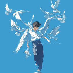 This is a pixiv picture whose title is andante.