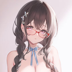 This is a pixiv picture whose title is 地味だけど下着派手な子.
