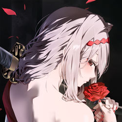 This is a pixiv picture whose title is ロンギングフラワー.
