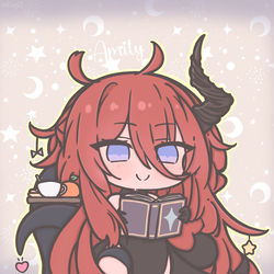 This is a pixiv picture whose title is (〃ゝω・📓).