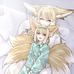 This is a pixiv picture whose title is もふもふ~.