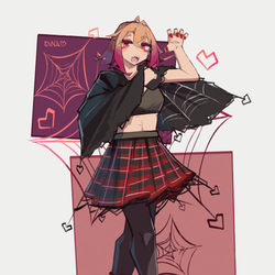 This is a pixiv picture whose title is Estrogen sucking Vampire Queen🕸️.