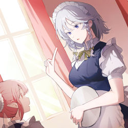 This is a pixiv picture whose title is メイド長.