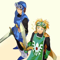 This is a pixiv picture whose title is Eはがねのつるぎ　Eロトのつるぎ　ドラクエ２.