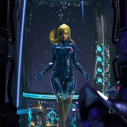 This is a pixiv picture whose title is Samus Stasis Tube.